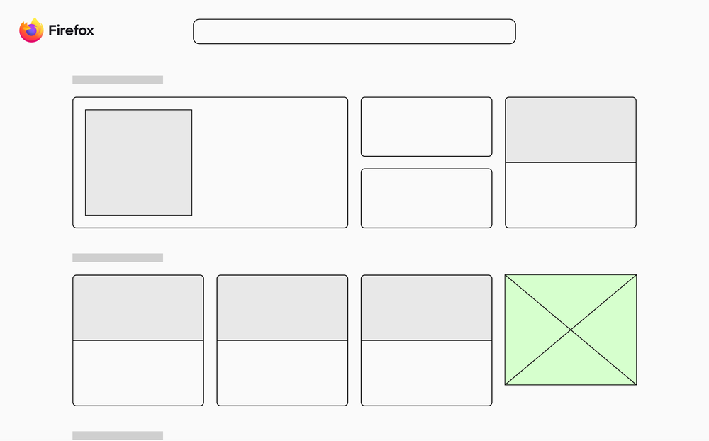 Medium rectangle sponsored tile in Firefox New Tab page.