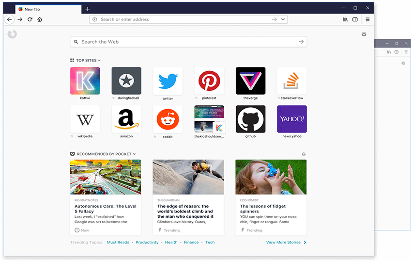 Firefox screenshot