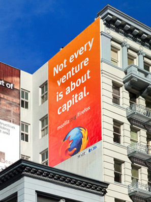 Mozilla Firefox billboard, San Francisco