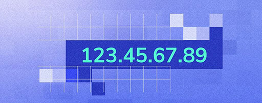 Un ejemplo de dirección IP que es una secuencia de cuatro números, separados por puntos: 123.45.67.89